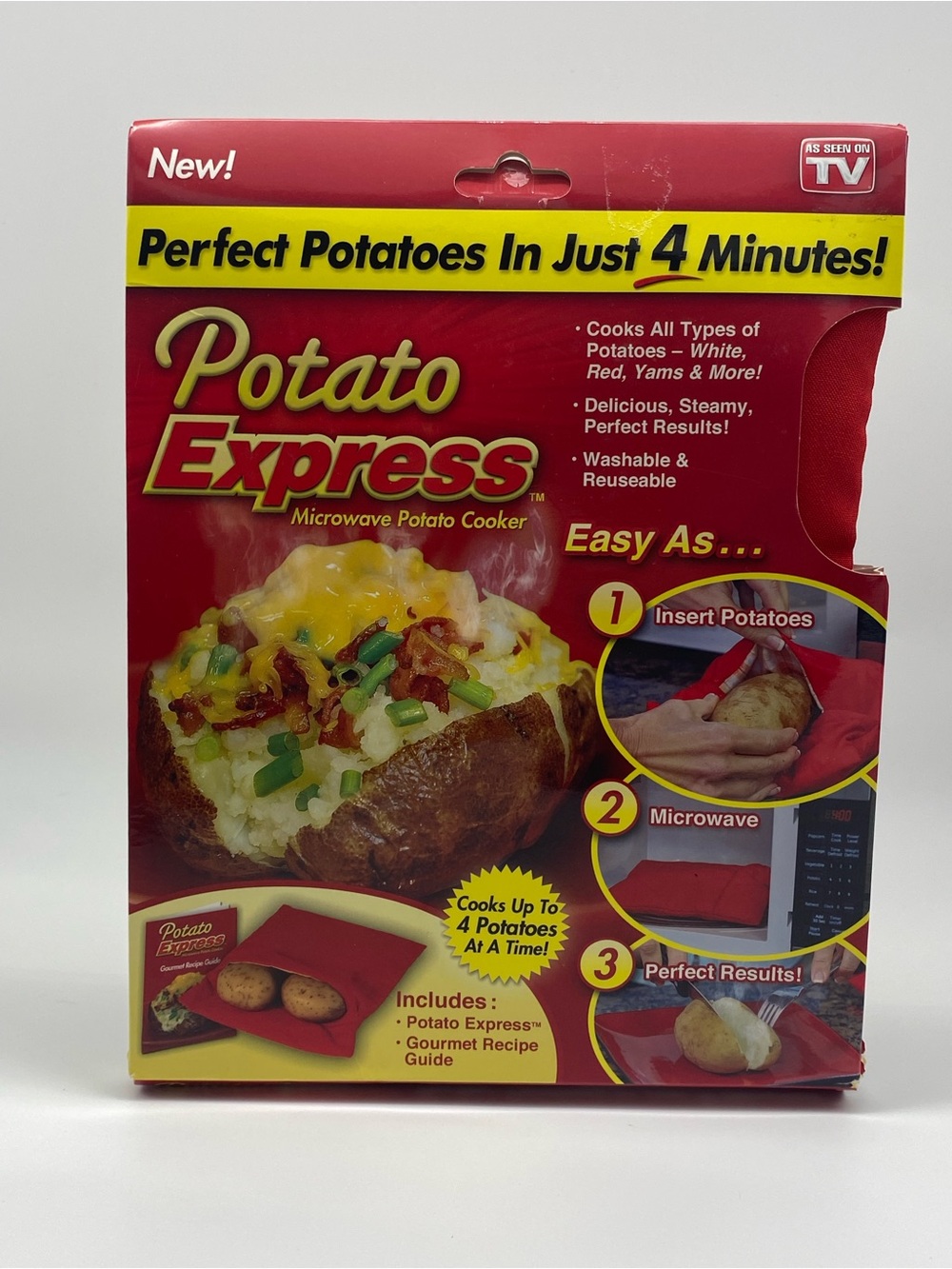 New Potato Express Microwave Potato Cooker - As Seen on TV